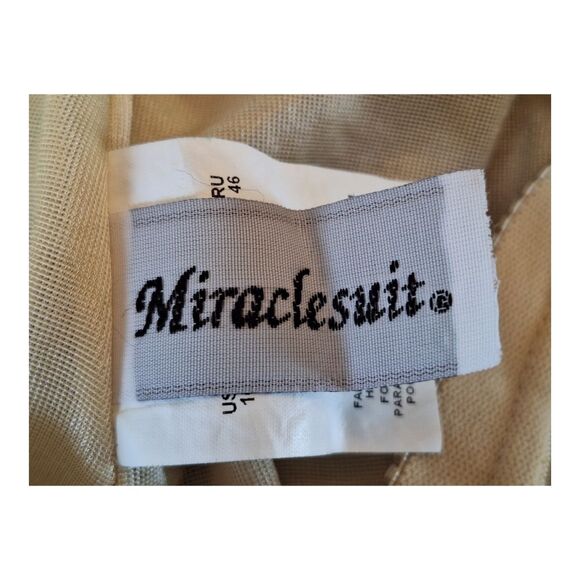 Miraclesuit Tankini Breezy Swim Top Modest Wire Free Vivid Blue Tropical size 10 - Picture 11 of 15